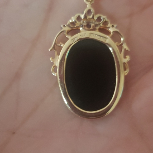 BEAUTIFUL PENDANT 14 KT CAMEO ANGEL - Picture 2 of 4